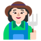 Woman Farmer- Light Skin Tone emoji on Microsoft